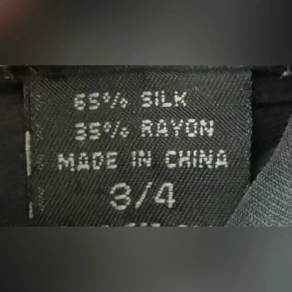 Express Women’s Silk Long Sleeve Blouse size 3 - Picture 6 of 7